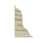 Zakończenie lewe do listwy PCV 52mm SOSNA BIELONA