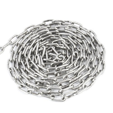 ŁAŃCUCH ZE STALI NIERDZEWNEJ DIN 766 16mm 