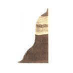 Zakończenie prawe do listwy PCV 52mm MOZAIKA CIEMNA