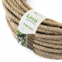 Lina Linka JUTOWA Juta Kręcona Żeglarska Dekoracyjna Sznur Jutowy 14mm