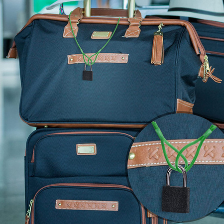 Linka Stalowa w PCV ZIELONA z Pętlami Pętelkami Lina z Okiem Oczkami Pętlica 1,6/3mm 1x7