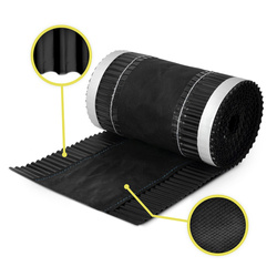 Taśma Aluminiowa KALENICOWA pod Gąsior vRoll 5mb Szerokość 240mm RAL 9005 CZARNA