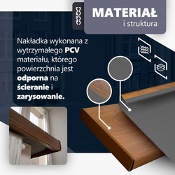 Nakładka Renowacyjna na stary parapet wewnętrzny Winchester Szerokość 38cm