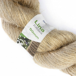 Lina Linka JUTOWA Juta Kręcona Żeglarska Dekoracyjna Sznur Jutowy 50mm