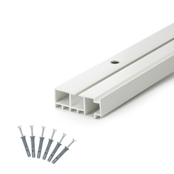 KARNISZ Sufitowy Jednotorowy SZYNA Sufitowa PCV 1 Torowa 90cm 100cm 150cm