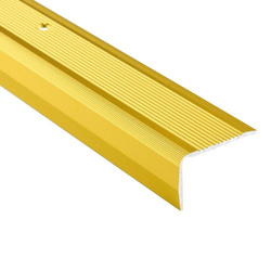 Profil Schodowy Aluminiowy Ryflowany Kątownik ZŁOTY 40x25 Wkręcany Na Śruby
