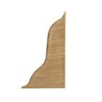 Zakończenie prawe do listwy PCV 52mm DĄB OREGON