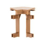 Narożnik wewnętrzny listwy dywanowej BRĄZOWY