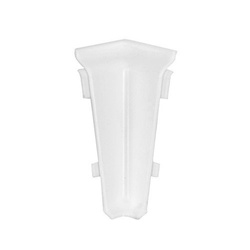Narożnik wewnętrzny do listwy PCV 70mm BIAŁY