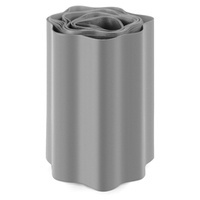 Obrzeże trawnikowe FALISTE Falowane 9m Wysokość 25cm JASNE SZARE