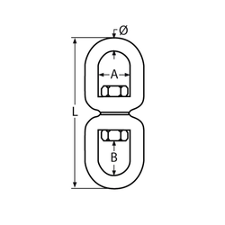 Krętlik OKO-OKO Nierdzewny V4 5mm