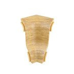 Narożnik wewnętrzny do listwy PCV 62mm DĄB LUTEA