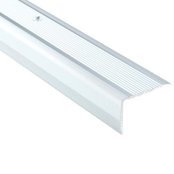 Profil Schodowy Aluminiowy Ryflowany Kątownik SREBRNY 40x25 Wkręcany Na Śruby