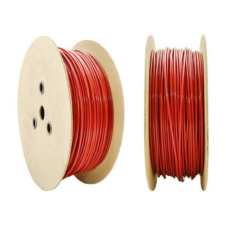 Lina Linka Stalowa Ocynk Ocynkowana w Otulinie Otulina PCV CZERWONA 1,6/3mm