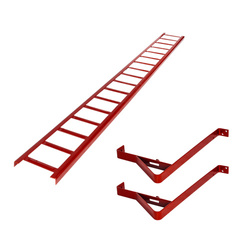 Płotek Śniegowy Przeciwśniegowy System Śniegowy Barierka 150cm 1,5m Wysokość 20cm 200mm CZERWONY