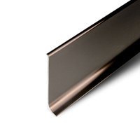 Listwa Przypodłogowa Aluminiowa Cokół Przypodłogowy Aluminiowy 80mm 2m KAWA