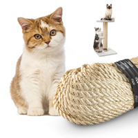 Lina Linka Sizal Sizalowa Kręcona Naturalna DRAPAK Sznur Sznurek Dla Kota 10mm