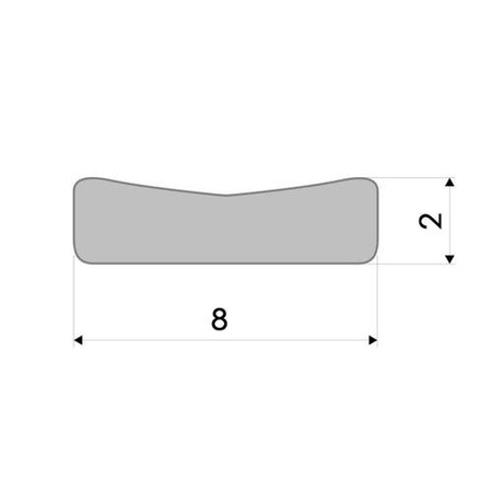 USZCZELKA Gumowa Pianka EPDM Porowata Samoprzylepna 8x2mm Mikroguma CZARNA