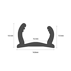 Listwa Progowa Dylatacyjna Elastyczna Do Łuków FLEX 3m - 12m WENGE