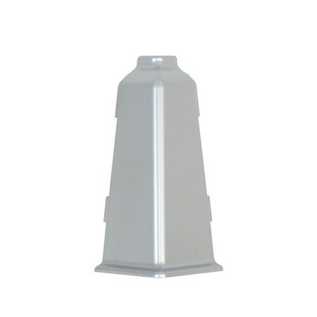 Narożnik zewnętrzny do listwy PCV 70mm ALUMINIUM