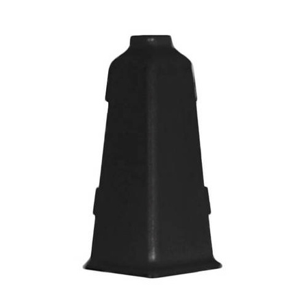 Narożnik zewnętrzny do listwy PCV 70mm CZARNY
