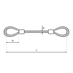 Linka Stalowa w PCV PRZEZROCZYSTA z Pętlami Pętelkami Lina z Okiem Oczkami Pętlica 4/6mm 6x7