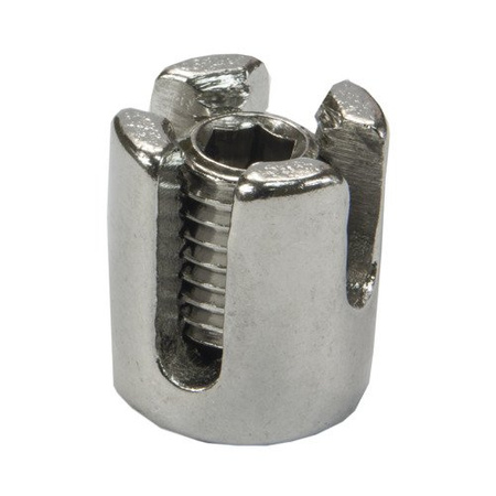 Zacisk do Lin Linowy OKRĄGŁY KRZYŻOWY Kwasoodporny 6mm