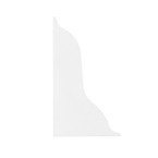 Zakończenie lewe do listwy PCV 52mm BIAŁY