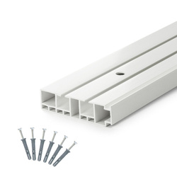 KARNISZ Sufitowy Dwutorowy SZYNA Sufitowa PCV 2 Torowa 90cm 100cm 150cm