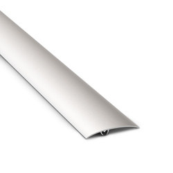 Profil Progowy Owalny Listwa Progowa Owalna 1,80cm SREBRNY 50mm WCISKANA