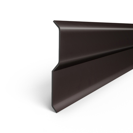 Listwa Kominowa Aluminiowa 77mm CIEMNY BRĄZ RAL 8019 1m 2m