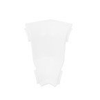 Narożnik wewnętrzny do listwy PCV 62mm BIAŁY