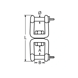 Krętlik SZEKLA-SZEKLA Nierdzewny V4 13mm