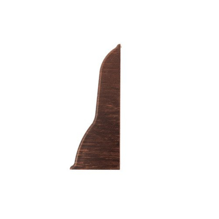 Zakończenie prawe do listwy PCV 62mm ORZECH