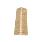 Narożnik zewnętrzny do listwy PCV 75mm DĄB KLASYCZNY