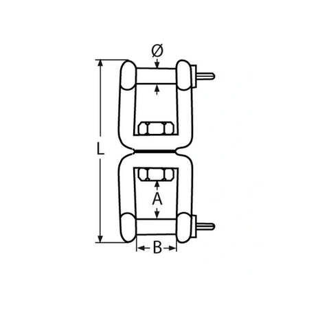 Krętlik SZEKLA-SZEKLA Nierdzewny V4 13mm