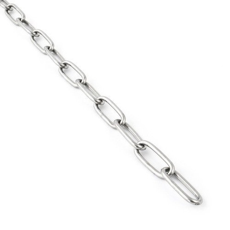 ŁAŃCUCH ZE STALI NIERDZEWNEJ DIN 5685 3mm
