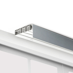 OSŁONA Maskownica 50mm do Karniszy Szyn Sufitowych SREBRNY PCV 1m