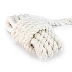Lina Linka BAWEŁNIANA Żeglarska Kręcona Sznur Sznurek Kręcony Bawełniany BIAŁY 10mm