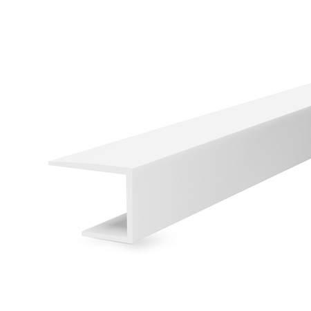 Profil PVC Typ J PT5 narożnik wykończeniowy do krawędzi płyty GK BIAŁY
