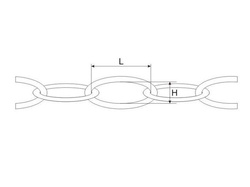 ŁAŃCUCH OWALNY 3,2mm - 20m