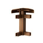 Narożnik zewnętrzny listwy dywanowej MAHOŃ