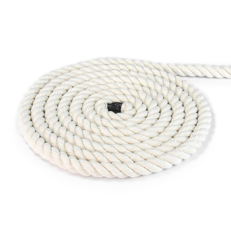 Lina Linka BAWEŁNIANA Żeglarska Kręcona Sznur Sznurek Kręcony Bawełniany BIAŁY 10mm