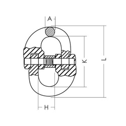 Ogniwo przegubowe 13mm Klasa 8