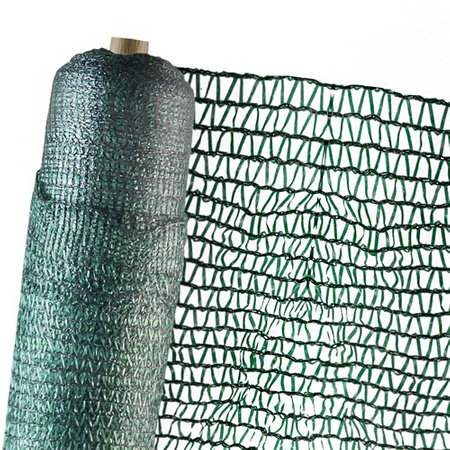 Siatka Osłona CIENIUJĄCA Maskująca 40% Zielona NA PŁOT 100cm + Zielone Opaski Zaciskowe GRATIS