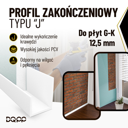 Kanał kablowy Listwa PCV 25x16mm korytko kablowe Białe samoprzylepne