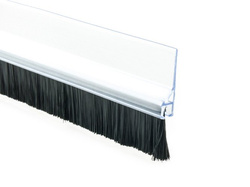 Listwa PCV Uszczelniająca ze Szczotką 20mm Szczotka do Drzwi 98cm PRZEZROCZYSTA