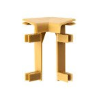 Narożnik wewnętrzny listwy dywanowej DĄB