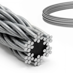 Lina Linka STALOWA Ocynkowana Ocynk 2mm Splot 6x7