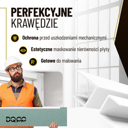 Kanał kablowy Listwa PCV 25x16mm korytko kablowe Białe samoprzylepne